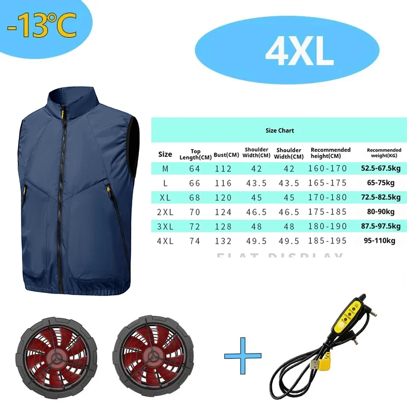Summer Cooling Fan Vest Air Conditioned Sleeveless Workwear for Men Women Unisex Outdoor Fishing Heat Stroke Prevention
Summer Cooling Fan Vest Air Conditioned Sleeveless Workwear for Men Women Unisex Outdoor Fishing Heat Stroke Prevention