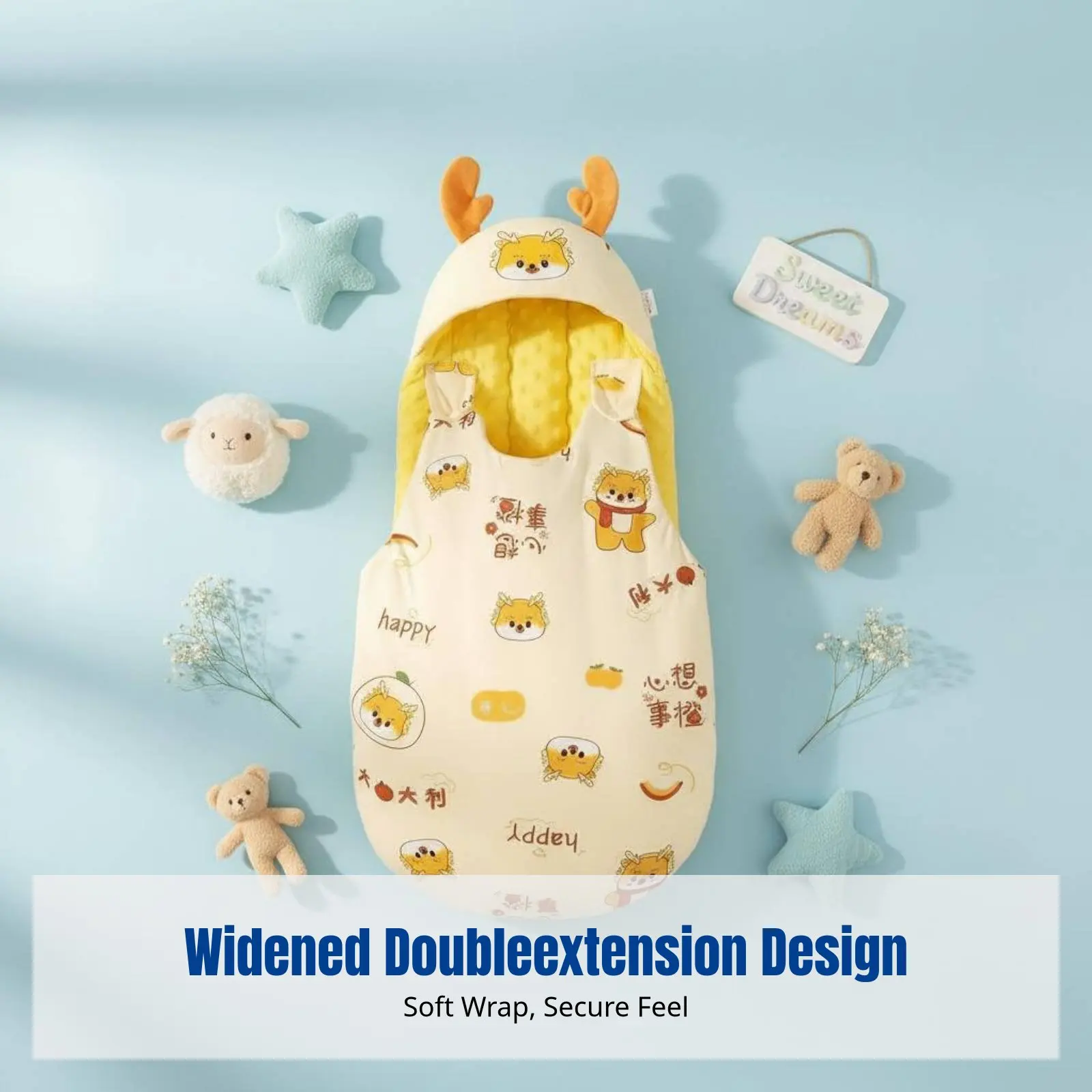 Infant Swaddle Blanket, Newborn Sleeping Bag, Anti-Startle Wrap, Cartoon Design, Autumn Winter Pouch
Infant Swaddle Blanket, Newborn Sleeping Bag, Anti-Startle Wrap, Cartoon Design, Autumn Winter Pouch