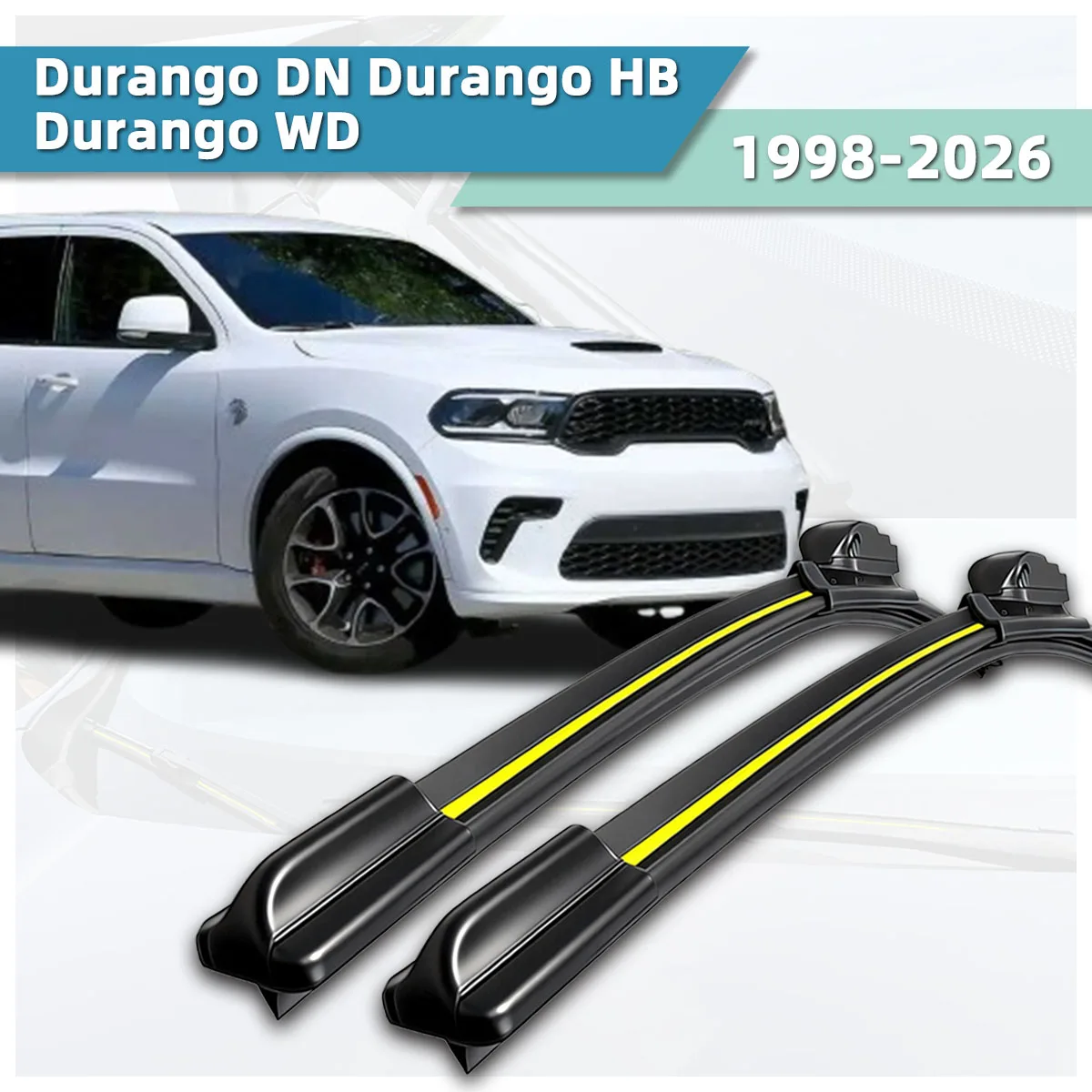Suitable For Dodge Durango DN/HB/WD (1998-2026) Car Wiper Blades High-Definition Durable Front Windshield Bidirectional Wiper
Suitable For Dodge Durango DN/HB/WD (1998-2026) Car Wiper Blades High-Definition Durable Front Windshield Bidirectional Wiper