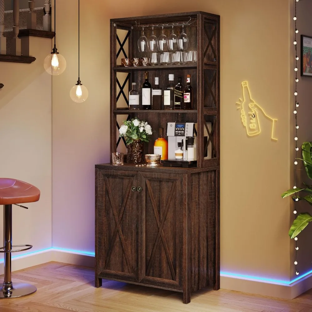 High bar cabinet liquor and glasses, Farmhouse kitchen cabinet Coffee bar adjustable shelves, open storage shelves
High bar cabinet liquor and glasses, Farmhouse kitchen cabinet Coffee bar adjustable shelves, open storage shelves