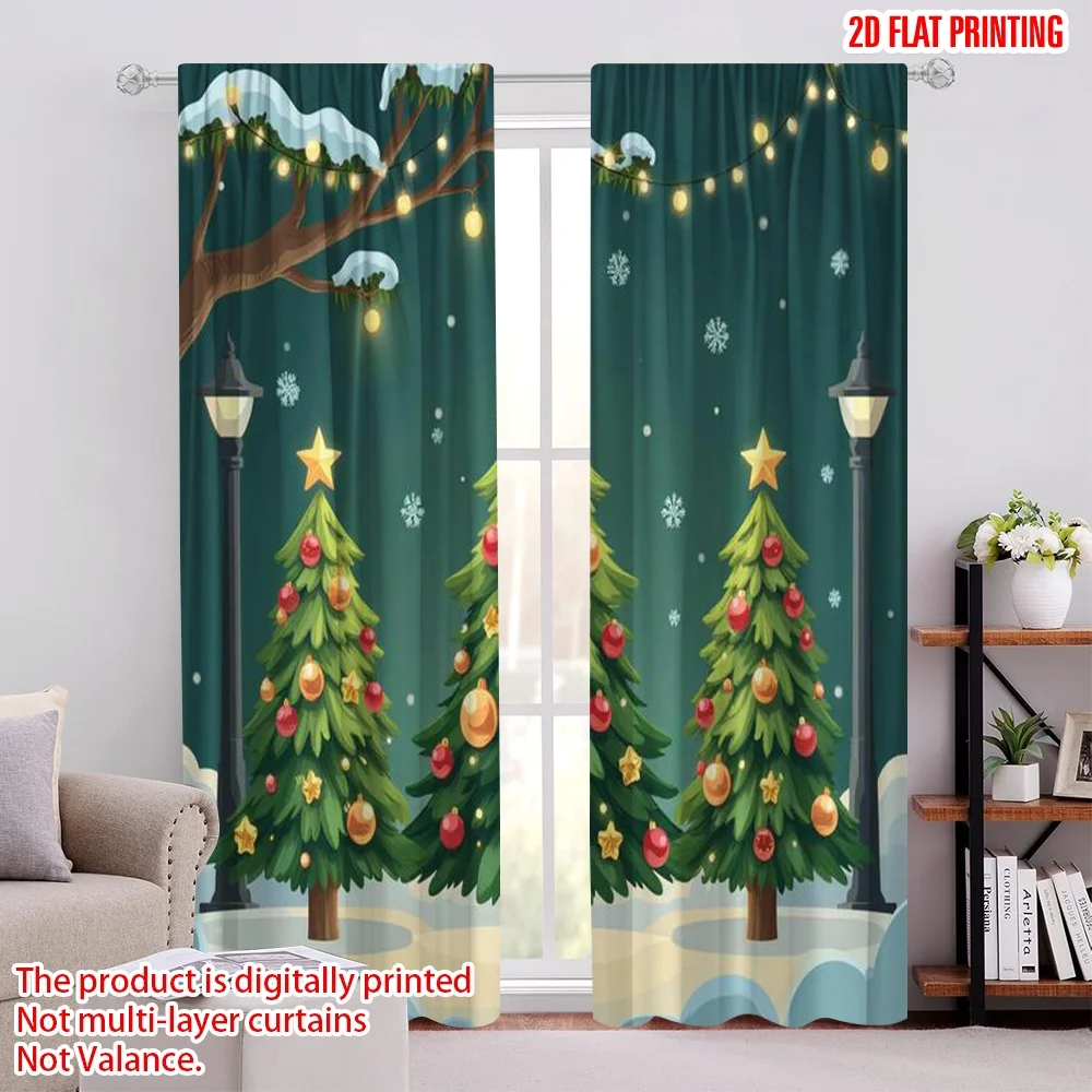 2pcs 2D flat printing Merry Christmas Popular Curtains HD Winter Miracle Scene Versatile 100% Polyester Without Electricity
2pcs 2D flat printing Merry Christmas Popular Curtains HD Winter Miracle Scene Versatile 100% Polyester Without Electricity