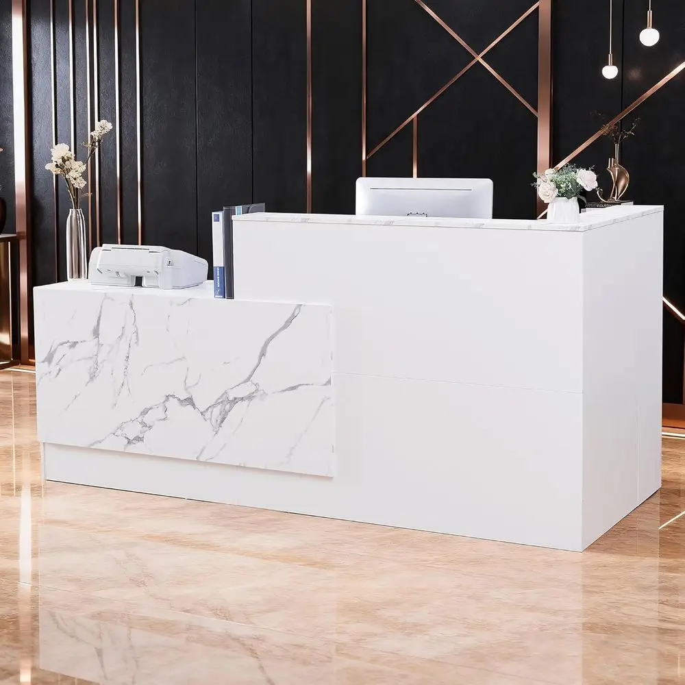 L-Shaped Retion Desk,Large ront Desk with Keyboard Tray, Lockable Ders & ile Cabinet, Retionist Desk or Checkout,Lobby and Beaut
L-Shaped Retion Desk,Large ront Desk with Keyboard Tray, Lockable Ders & ile Cabinet, Retionist Desk or Checkout,Lobby and Beaut