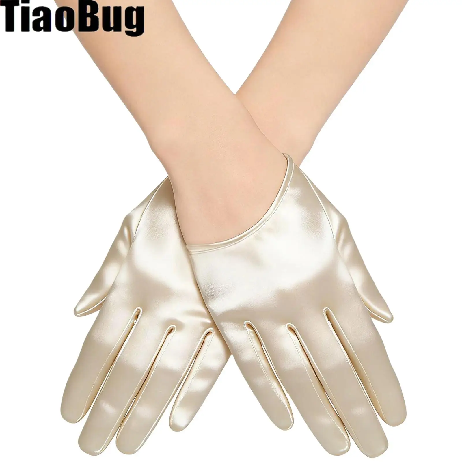1 Pair Women Half-palm Short-style Gloves Satin Cuffed Etiquette Gloves for Halloween Wedding Dance Party Gathering
1 Pair Women Half-palm Short-style Gloves Satin Cuffed Etiquette Gloves for Halloween Wedding Dance Party Gathering