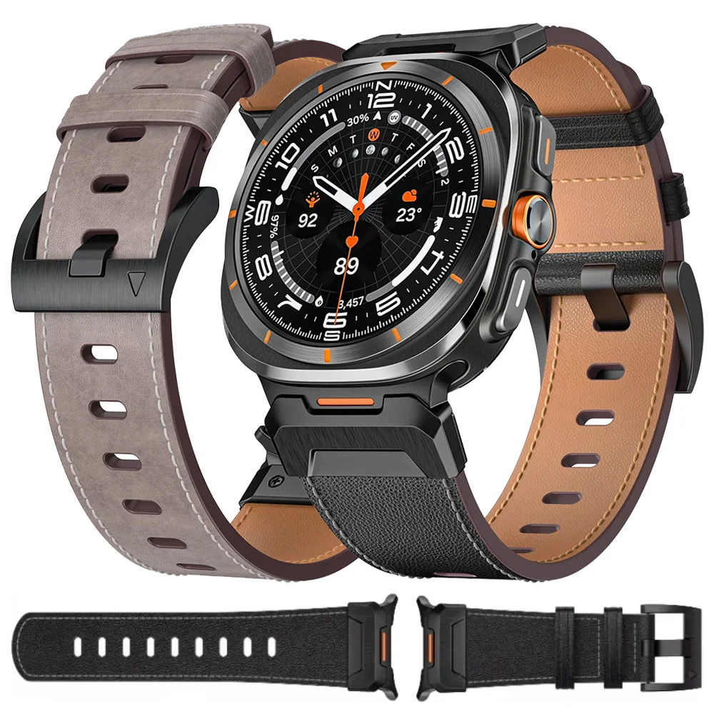 Кожаный ремешок для Samsung Galaxy Watch Ultra 2025/Ultra 47 мм, удобный ремешок с металлическим интерфейсом, аксессуар для Galaxy Watch Ultra
Кожаный ремешок для Samsung Galaxy Watch Ultra 2025/Ultra 47 мм, удобный ремешок с металлическим интерфейсом, аксессуар для Galaxy Watch Ultra