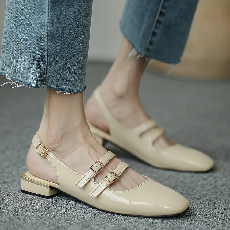 Women's Mary Jane Shoes Trendy French Retro Square Toe Chunky Heel Soft Leather Ankle Strap Dress Pumps for Women
Women's Mary Jane Shoes Trendy French Retro Square Toe Chunky Heel Soft Leather Ankle Strap Dress Pumps for Women