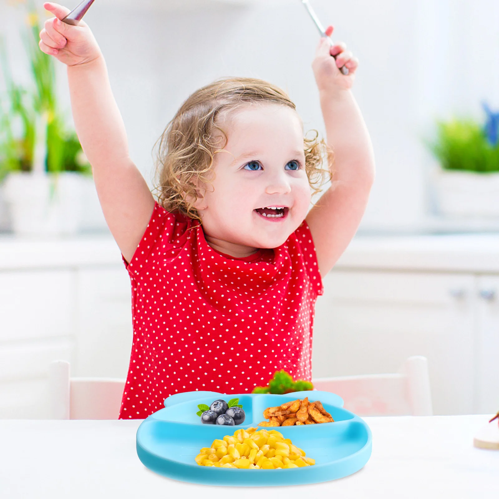 1 шт., нескользящая разделенная тарелка для кормления на присоске для малышей, устойчивая к высоким температурам силиконовая посуда в мультяшной форме
1 шт., нескользящая разделенная тарелка для кормления на присоске для малышей, устойчивая к высоким температурам силиконовая посуда в мультяшной форме