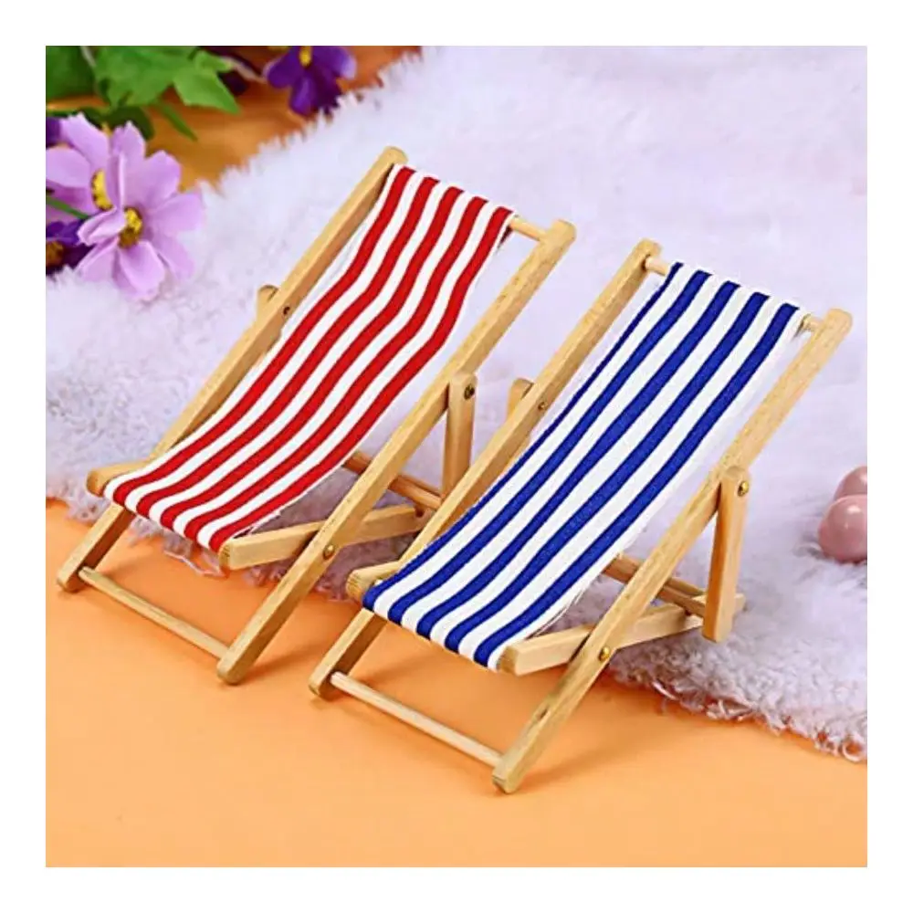 Miniature Furniture Accessories Foldable Wooden Beach Chair Mini Longue Deck Chair Doll House Ornament Kits For DIY Fairy Garde
Miniature Furniture Accessories Foldable Wooden Beach Chair Mini Longue Deck Chair Doll House Ornament Kits For DIY Fairy Garde