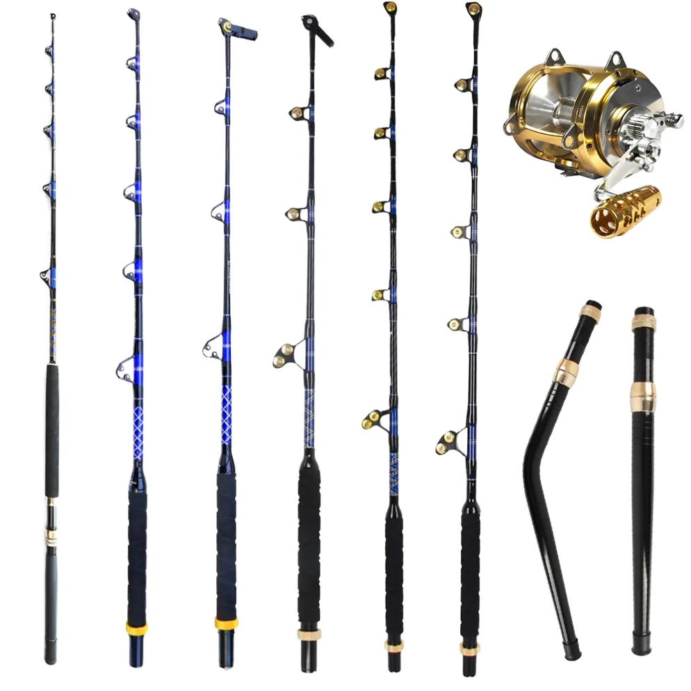 2 Sections 6ft 6.6ft Length 80-200lb Power Carbon EVA Handle FAST Action for Ocean Boat Sea Fishing Trolling Marlin Rod
2 Sections 6ft 6.6ft Length 80-200lb Power Carbon EVA Handle FAST Action for Ocean Boat Sea Fishing Trolling Marlin Rod