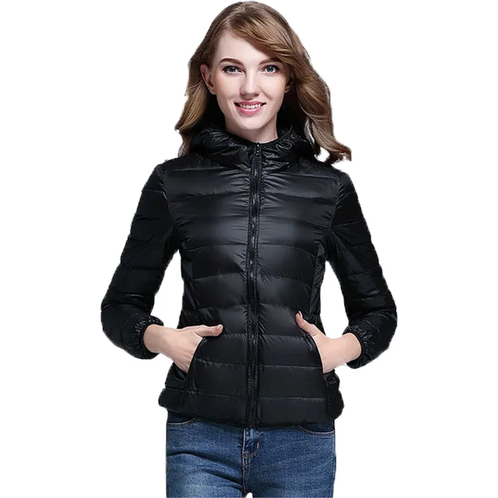 2023 Autumn Winter Hooded Down Jacket For Women 90% White Duck Down Coat Ultra-light Thin Casual Warm Portable Puffer Jackets
2023 Autumn Winter Hooded Down Jacket For Women 90% White Duck Down Coat Ultra-light Thin Casual Warm Portable Puffer Jackets