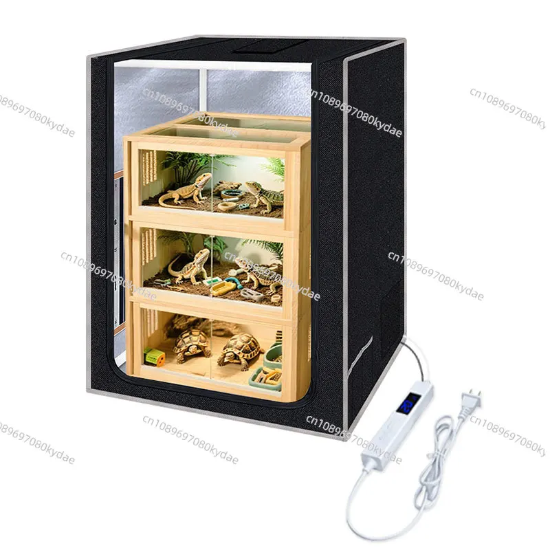 Reptile Terrarium w/Temp Ctrl Ventilated Enclosure Adjustable Hibernation Box Spacious Habitat for Lizards & Geckos
Reptile Terrarium w/Temp Ctrl Ventilated Enclosure Adjustable Hibernation Box Spacious Habitat for Lizards & Geckos