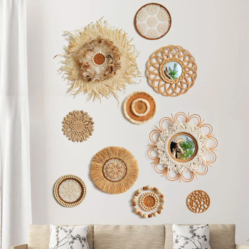 Rattan Wall Basket Decor Nordic INS Style Natural Wicker Woven Wall Hanging Ornament Kawaii Room Decor
Rattan Wall Basket Decor Nordic INS Style Natural Wicker Woven Wall Hanging Ornament Kawaii Room Decor