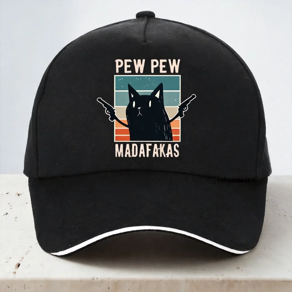Pew Pew Madafaks cat Baseball Cap Creativity Double Gun Cat cartoon hat adjustable Unisex Trucker hats gorras
Pew Pew Madafaks cat Baseball Cap Creativity Double Gun Cat cartoon hat adjustable Unisex Trucker hats gorras