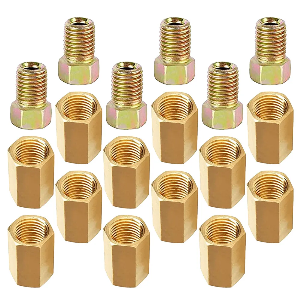 18 Pcs Brake Line Flare Union Compression Fittings Connector Kit Tool Adapter Invert
18 Pcs Brake Line Flare Union Compression Fittings Connector Kit Tool Adapter Invert