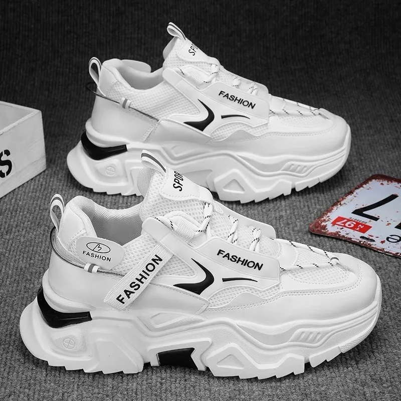 Trendy Men's Running Shoes 2025 Spring Seasonal Sports Shoes Heightening Old Dad Black Samurai Mesh Breathable round Toe
Trendy Men's Running Shoes 2025 Spring Seasonal Sports Shoes Heightening Old Dad Black Samurai Mesh Breathable round Toe