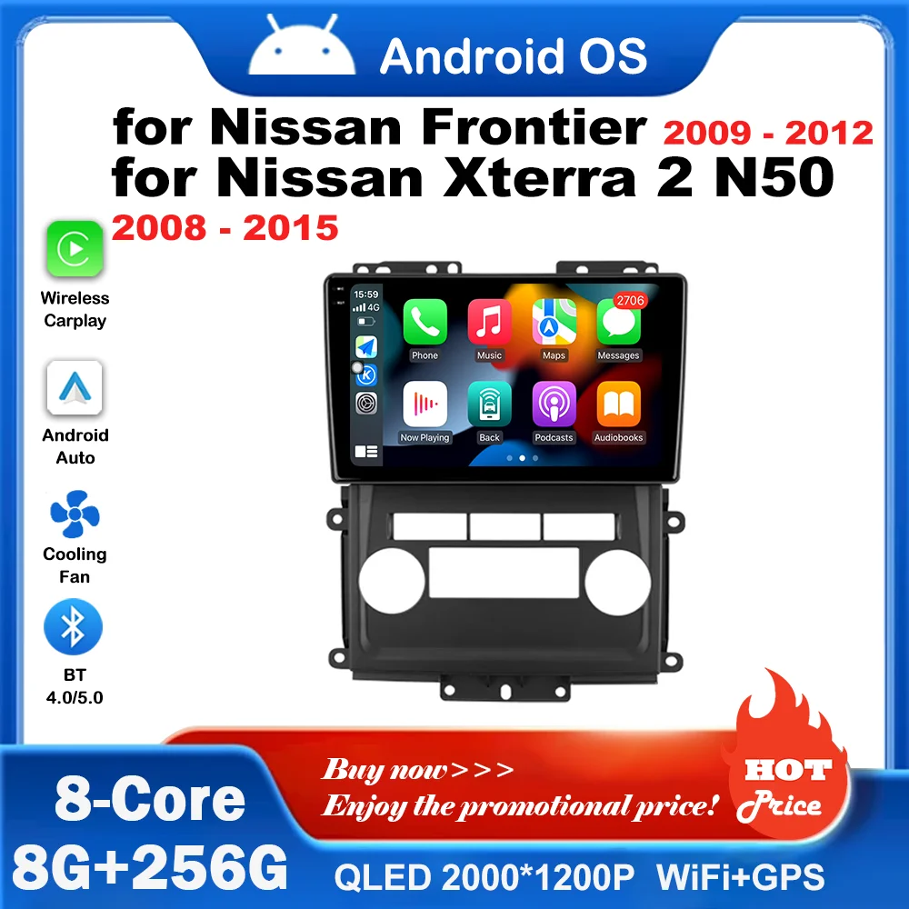 Bluetooth Android OS WiFi GPS for Nissan Frontier 2009 - 2012 for Nissan Xterra 2 N50 2008 - 2015 Car Radio Multimedia Player 4G
Bluetooth Android OS WiFi GPS for Nissan Frontier 2009 - 2012 for Nissan Xterra 2 N50 2008 - 2015 Car Radio Multimedia Player 4G