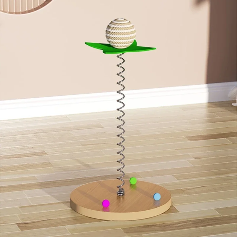 Cats Teaser Scratching Toy with SisalBall Interaction Cats SelfTeasing Toy Indoor Chasing Toy for Boredom Cats
Cats Teaser Scratching Toy with SisalBall Interaction Cats SelfTeasing Toy Indoor Chasing Toy for Boredom Cats