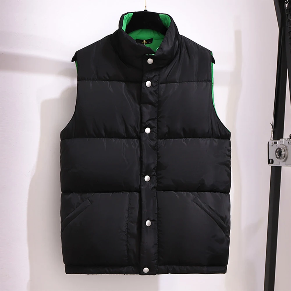 Plus-size women's autumn and winter black casual loose stand collar down jacket sleeveless cardigan vest coat 2024 new clothing
Plus-size women's autumn and winter black casual loose stand collar down jacket sleeveless cardigan vest coat 2024 new clothing