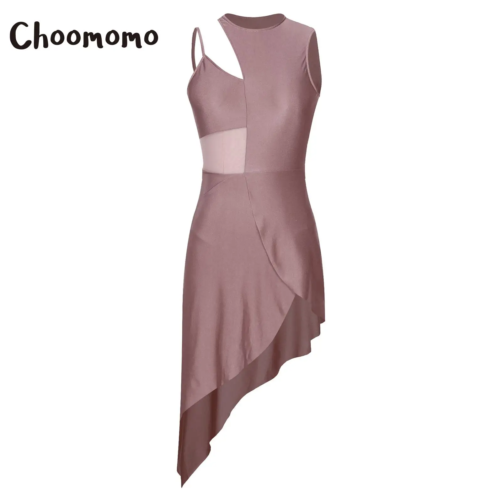 Women Asymmetrical Shoulder Sleeveless Cutout Modern Ballet Dance Irregular High Low Dress Lyrical Contemporary Dance Outfit
Women Asymmetrical Shoulder Sleeveless Cutout Modern Ballet Dance Irregular High Low Dress Lyrical Contemporary Dance Outfit