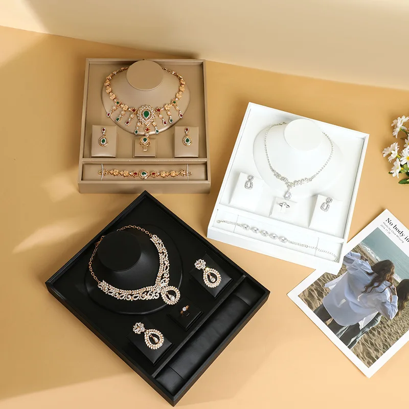 Jewelry Set Display Stand Necklace Bracelet Ring Stud Earring Drop Earring Stand Jewelry Showcase Counter Tray
Jewelry Set Display Stand Necklace Bracelet Ring Stud Earring Drop Earring Stand Jewelry Showcase Counter Tray
