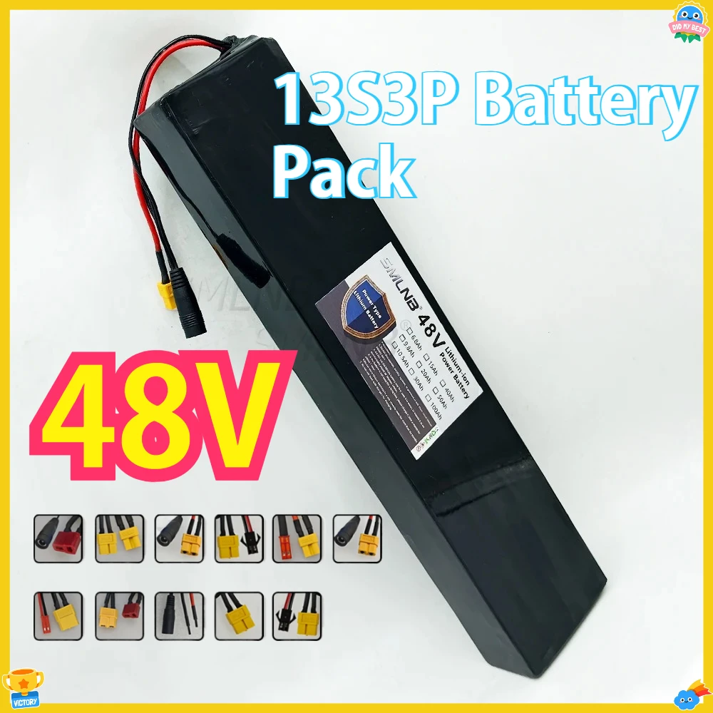 Suitable for 500W 700W Electric scooter Rechargeable 48V Battery 15000mAh Lithium-ion 13S3P Battery Pack
Suitable for 500W 700W Electric scooter Rechargeable 48V Battery 15000mAh Lithium-ion 13S3P Battery Pack