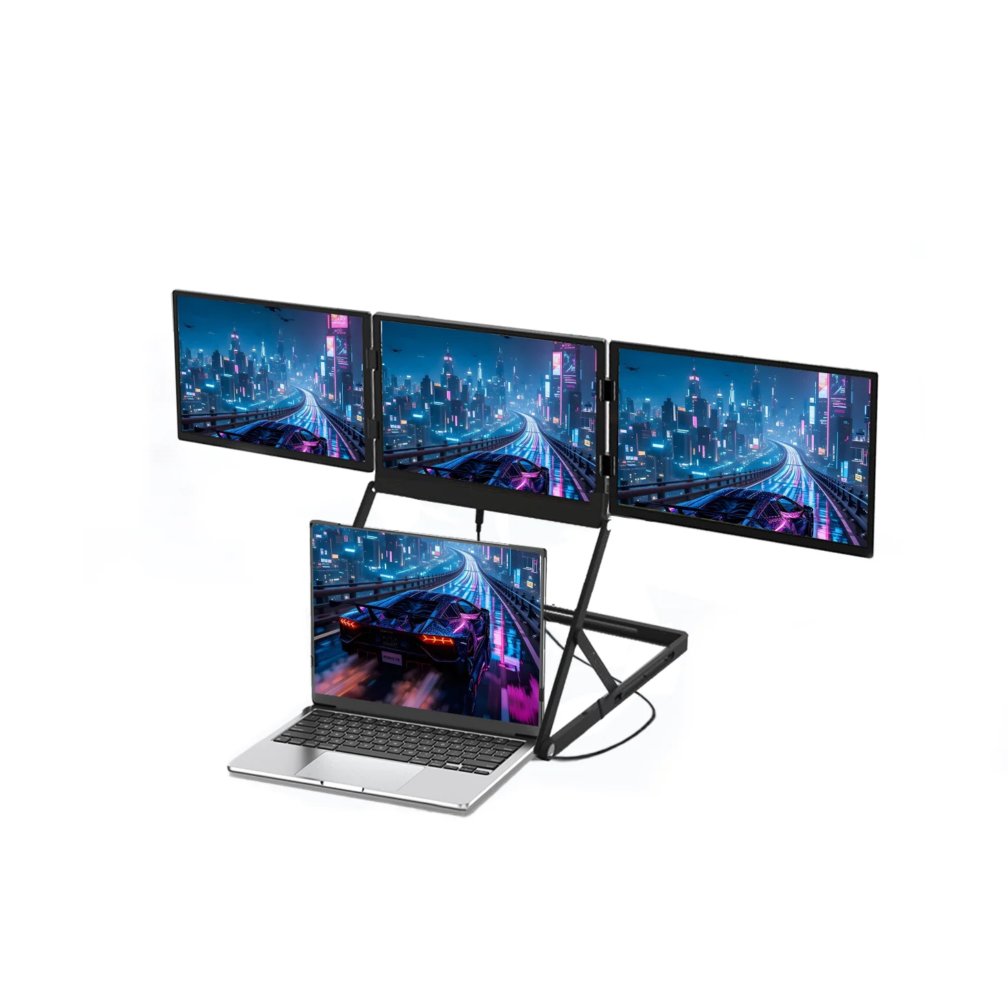 Triple Screen TriCreate Lite 14 Inch Quad Screen Extender IPS Type-C Connection Foldable 1920x1200 Resolution 16:10
Triple Screen TriCreate Lite 14 Inch Quad Screen Extender IPS Type-C Connection Foldable 1920x1200 Resolution 16:10