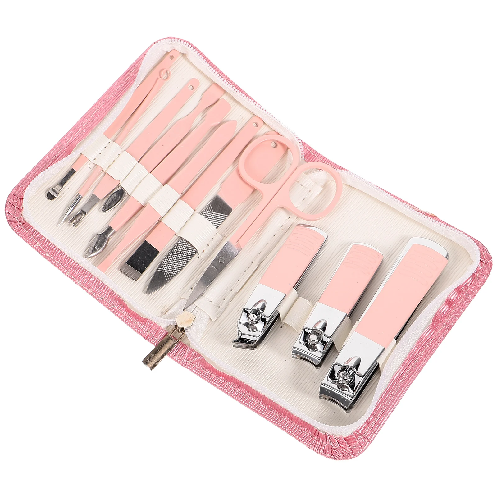 12 Piece Grooming Nail Grooming Manicure Set Stainless Steel Clippers Trimmer Travel Storage Bag 7038D Pink
12 Piece Grooming Nail Grooming Manicure Set Stainless Steel Clippers Trimmer Travel Storage Bag 7038D Pink