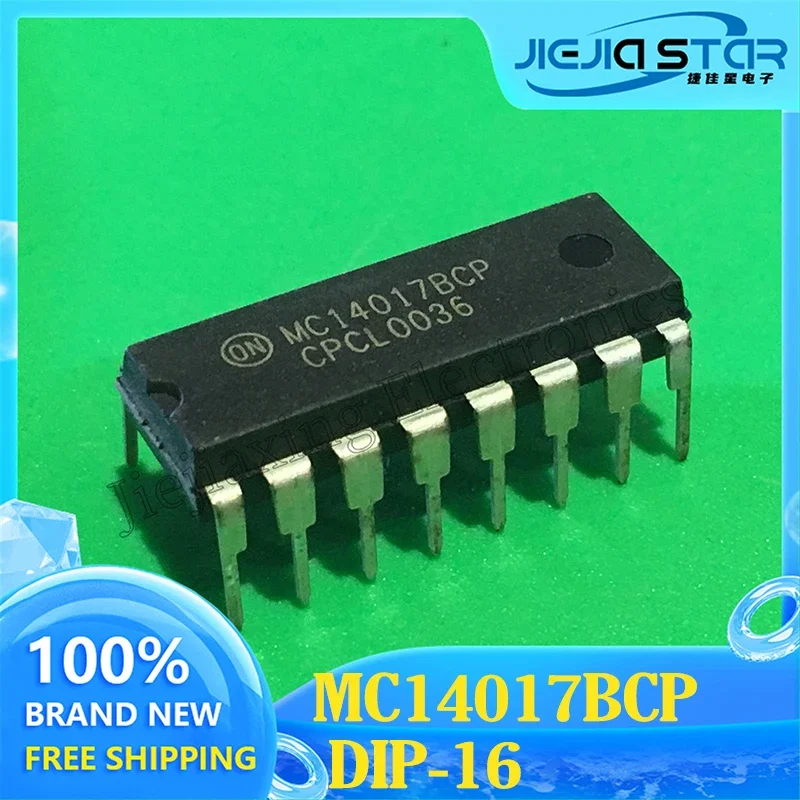 Logic Chip Shift Register IC, MC14017BCP, MC14017, DIP-16, 100% Brand New, Original, Free Shipping, 3-10Pcs
Logic Chip Shift Register IC, MC14017BCP, MC14017, DIP-16, 100% Brand New, Original, Free Shipping, 3-10Pcs