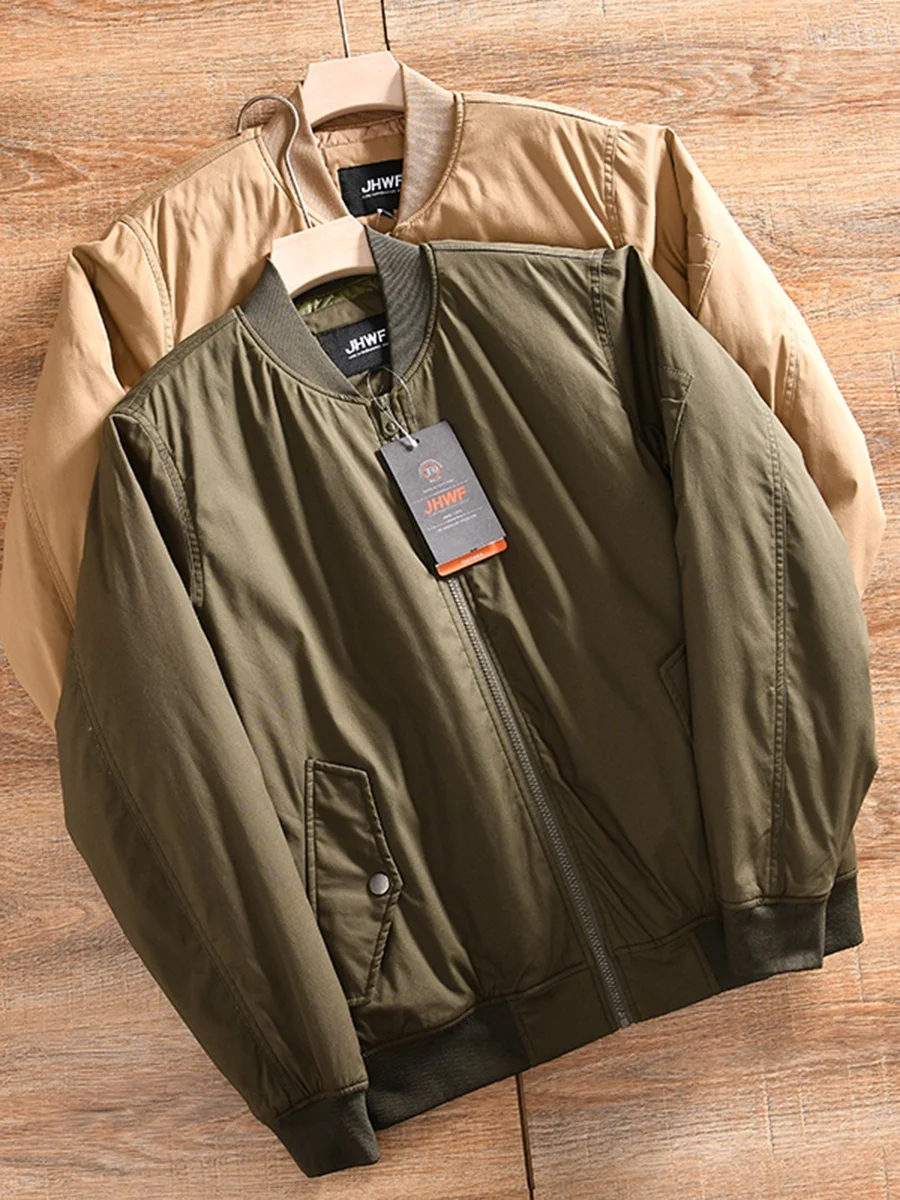 Retro American Style Men's Baseball Collar Pure Color Casual Jacket Cotton Coat Warmth Comfortable Fit for Youth Winter Outer...
Retro American Style Men's Baseball Collar Pure Color Casual Jacket Cotton Coat Warmth Comfortable Fit for Youth Winter Outer...