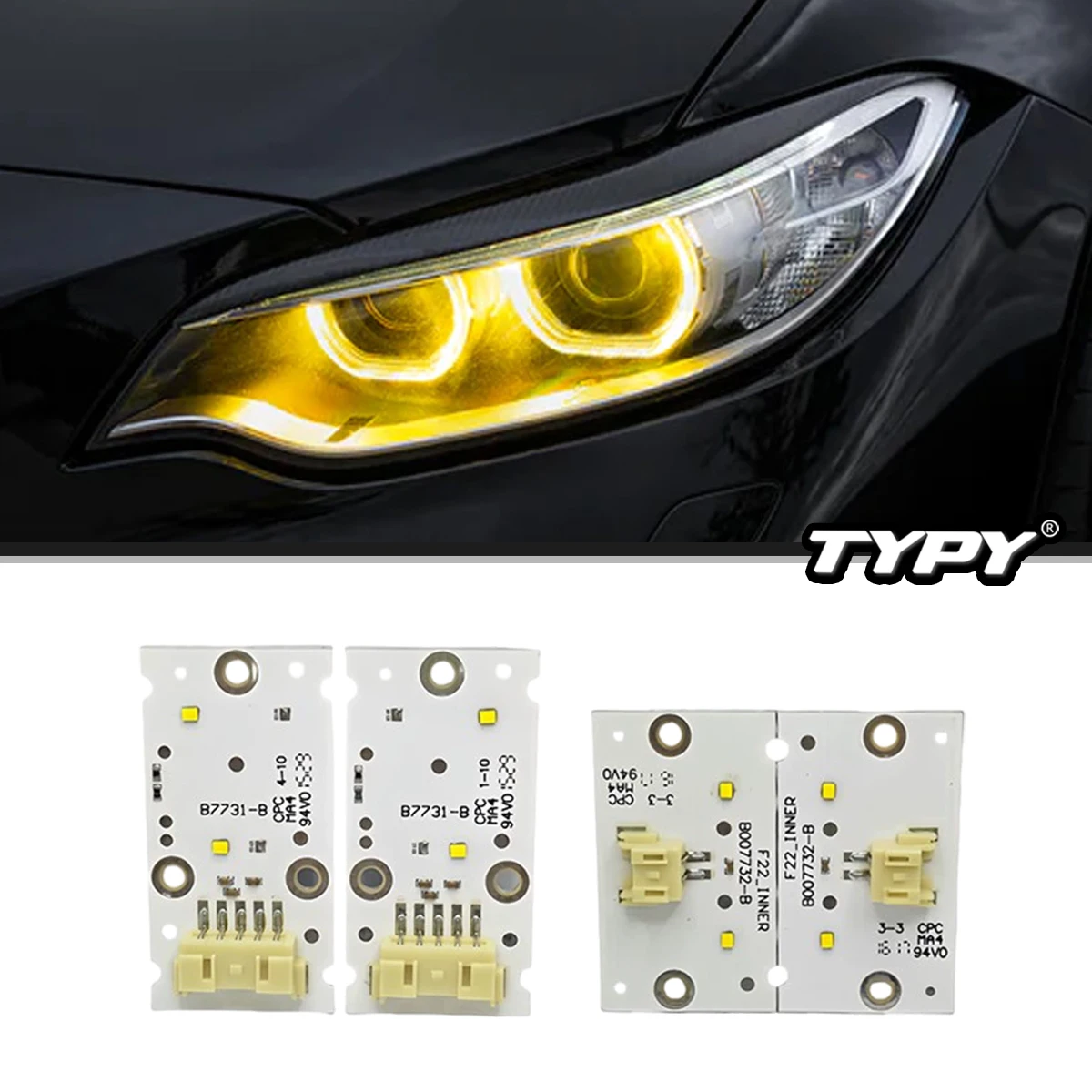 M2 CSL Style Yellow LED Boards For BMW 2 Series F22 F23 Xenon HID Headlamp DRL Light source 2015-2017
M2 CSL Style Yellow LED Boards For BMW 2 Series F22 F23 Xenon HID Headlamp DRL Light source 2015-2017