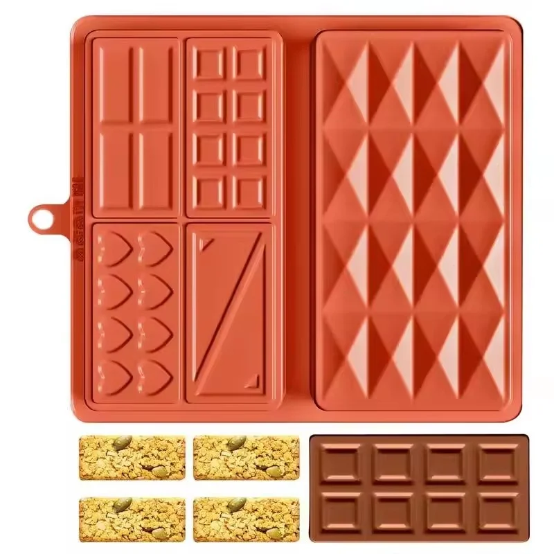 2025 New dubai chocolate mold bar pistachio chocolate bar silicone thick mold for filling bars, largecandy bar mold for filling
2025 New dubai chocolate mold bar pistachio chocolate bar silicone thick mold for filling bars, largecandy bar mold for filling