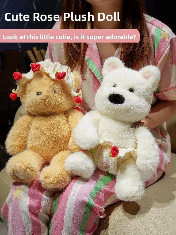 Креативная игрушка с изображением розы и медведя Plu, плюшевая кукла, тканевая кукла, подарок на день рождения для девочек, милые Scaredy Plu Toys, мягкие игрушки для девочек
Креативная игрушка с изображением розы и медведя Plu, плюшевая кукла, тканевая кукла, подарок на день рождения для девочек, милые Scaredy Plu Toys, мягкие игрушки для девочек