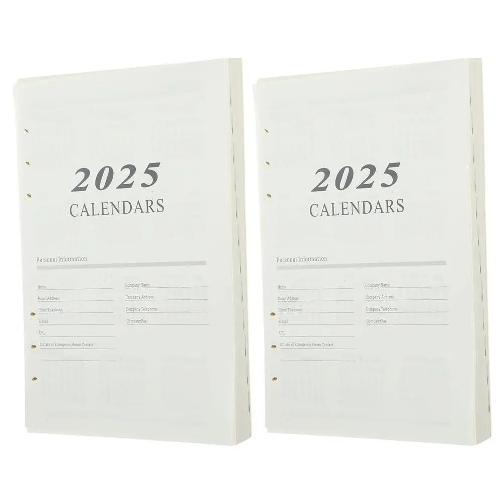 2 Books Loose-leaf Notebook Core Replacement Daily Planner Notepad Weekly Schedule Task Organizer Refill Paper
2 Books Loose-leaf Notebook Core Replacement Daily Planner Notepad Weekly Schedule Task Organizer Refill Paper