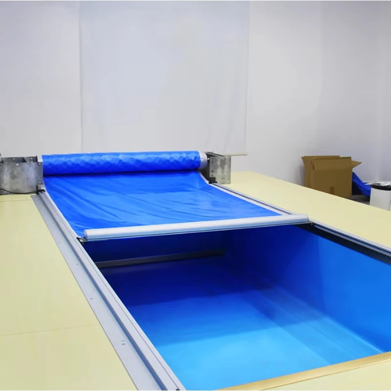 Automatic swimming pool PVC cover High load capacity Long life cover with high quality reel
Automatic swimming pool PVC cover High load capacity Long life cover with high quality reel