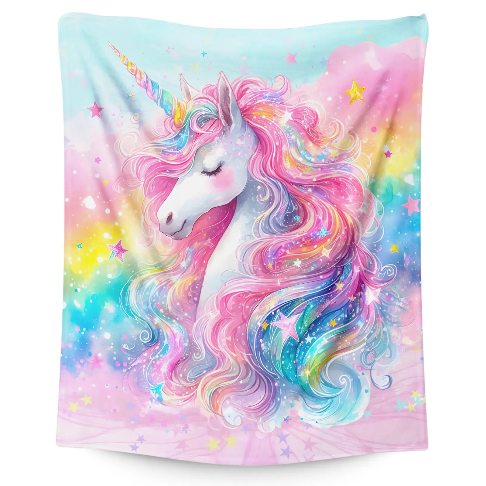 Cute Unicorn Flannel Throw Blanket, Soft Cozy Lightweight Cartoon Blankets Ideal for Couch, Bed, Travel, Outdoor Home Decor Warm
Cute Unicorn Flannel Throw Blanket, Soft Cozy Lightweight Cartoon Blankets Ideal for Couch, Bed, Travel, Outdoor Home Decor Warm