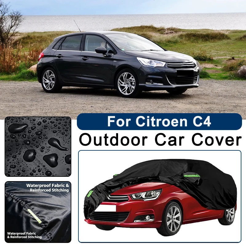 Outdoor Car Cover Waterproof Dustproof UV Sun Protection, Full Car Protector Exterior Accessories For Citroen C4 2004-2026
Outdoor Car Cover Waterproof Dustproof UV Sun Protection, Full Car Protector Exterior Accessories For Citroen C4 2004-2026