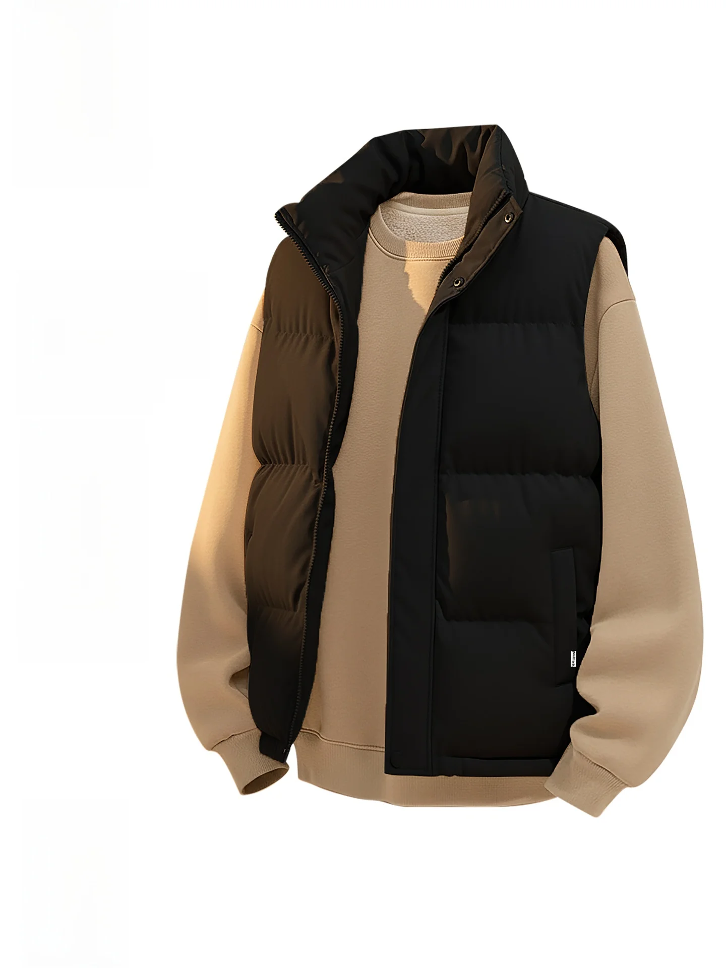 Men's Basic Bla American Sle Svel Vest Winter Thiened Polyester Youth Faion Sports Zipper Closure
Men's Basic Bla American Sle Svel Vest Winter Thiened Polyester Youth Faion Sports Zipper Closure
