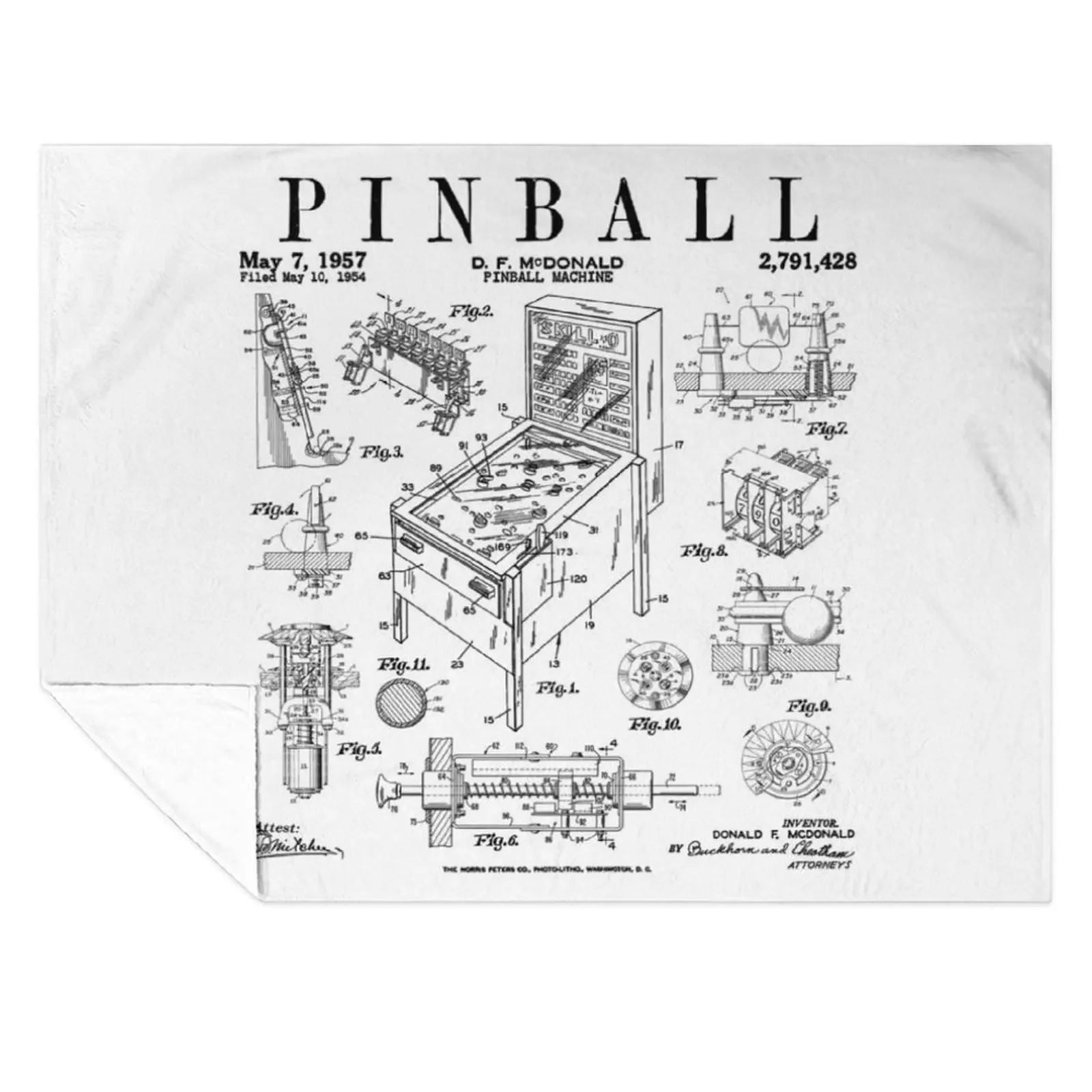 Pinball Arcade Gaming Machine Vintage Gamer Patent Print Throw Blanket Custom Kid'S Thin Plush Blankets
Pinball Arcade Gaming Machine Vintage Gamer Patent Print Throw Blanket Custom Kid'S Thin Plush Blankets