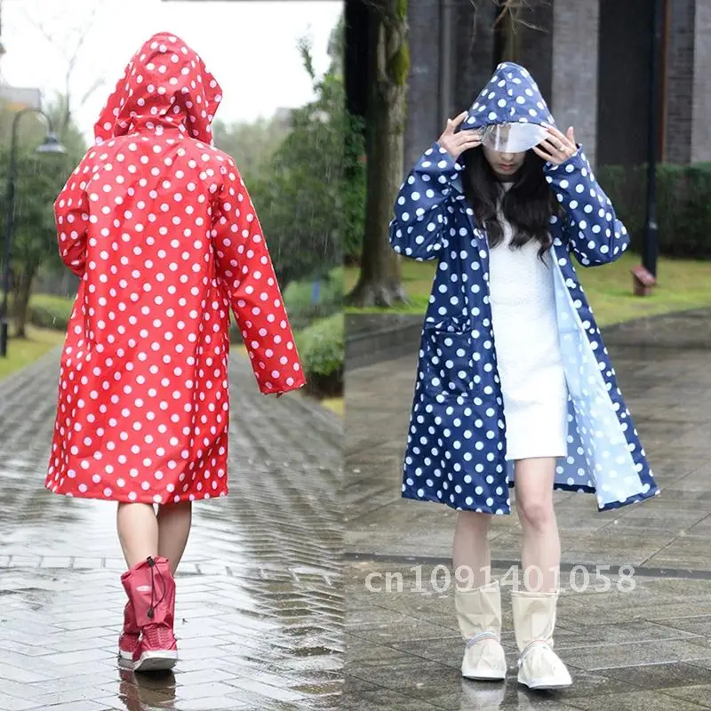 Hooded Raincoat Women Men Poncho Waterproof Long Dots Outdoor Travel Rain Coat Jackets Female Cloak Chubasqueros Mujer
Hooded Raincoat Women Men Poncho Waterproof Long Dots Outdoor Travel Rain Coat Jackets Female Cloak Chubasqueros Mujer