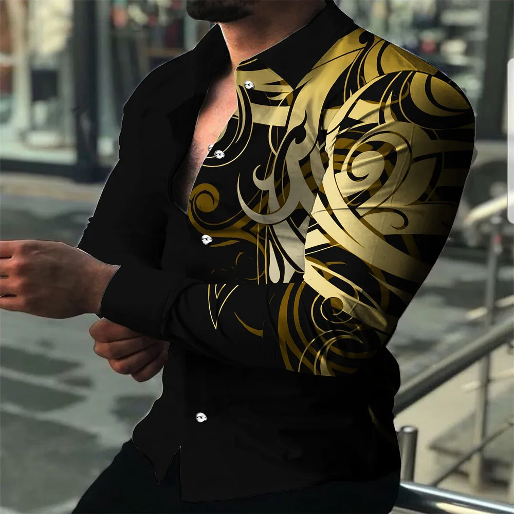 New Men's Striped Graffiti Printed Shirt Men's Casual Wear Men's Stylish Top Men's Summer Breathable Breasted Long-Sleeved Shirt
New Men's Striped Graffiti Printed Shirt Men's Casual Wear Men's Stylish Top Men's Summer Breathable Breasted Long-Sleeved Shirt
