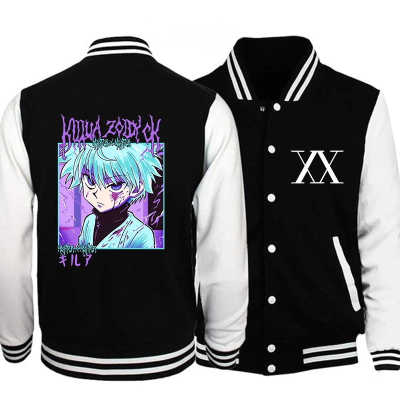Anime Killua Zoldyck Cool Pattern Jacket Men's and Women's Street Anime Baseball Shirt Killua Zoldyck Printed Sweatshirt Top
Anime Killua Zoldyck Cool Pattern Jacket Men's and Women's Street Anime Baseball Shirt Killua Zoldyck Printed Sweatshirt Top