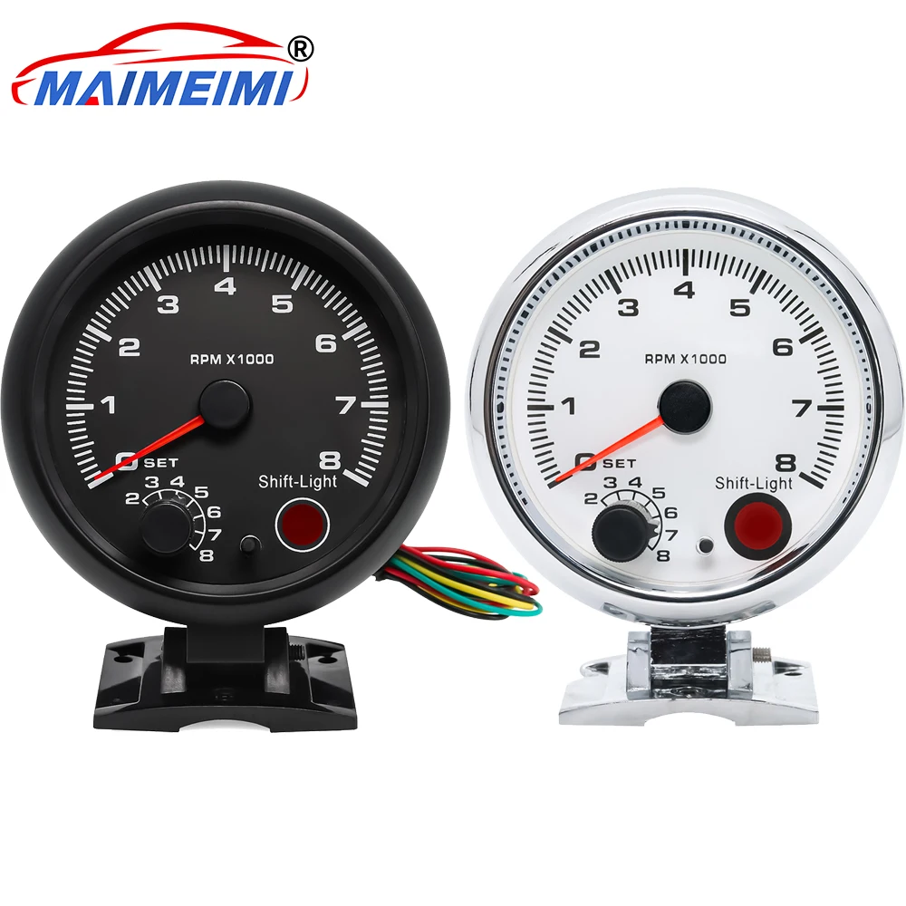 3,75-дюймовый автомобильный тахометр, универсальный черный/белый тахометр, синий Inter Shift Light, 0-8000 об/мин, 7 цветов, подсветка для 12 В
3,75-дюймовый автомобильный тахометр, универсальный черный/белый тахометр, синий Inter Shift Light, 0-8000 об/мин, 7 цветов, подсветка для 12 В
