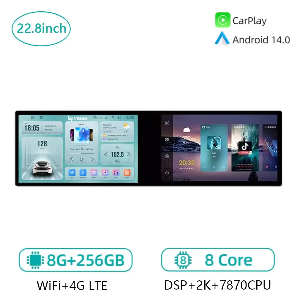 Dual Screen Car Radio Suitable For Any Car Model Carplay Navigation Android 14 Multimedia Video Player
Dual Screen Car Radio Suitable For Any Car Model Carplay Navigation Android 14 Multimedia Video Player