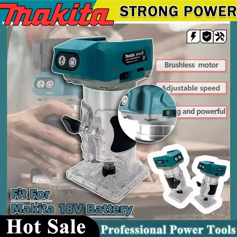 Makita DRT50 Cordless Trimmer Rechargeable Brushless Slotting Tool for Woodwork Engraving Milling Portable Trimming Machine
Makita DRT50 Cordless Trimmer Rechargeable Brushless Slotting Tool for Woodwork Engraving Milling Portable Trimming Machine