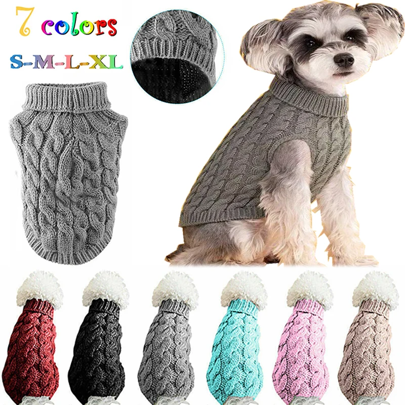 Dog Winter Clothes Knitted Clothes Pet Clothes Small Medium Dogs Chihuahua Pet Solid Color Sweater Fashionable Warm Dog Clothing
Dog Winter Clothes Knitted Clothes Pet Clothes Small Medium Dogs Chihuahua Pet Solid Color Sweater Fashionable Warm Dog Clothing