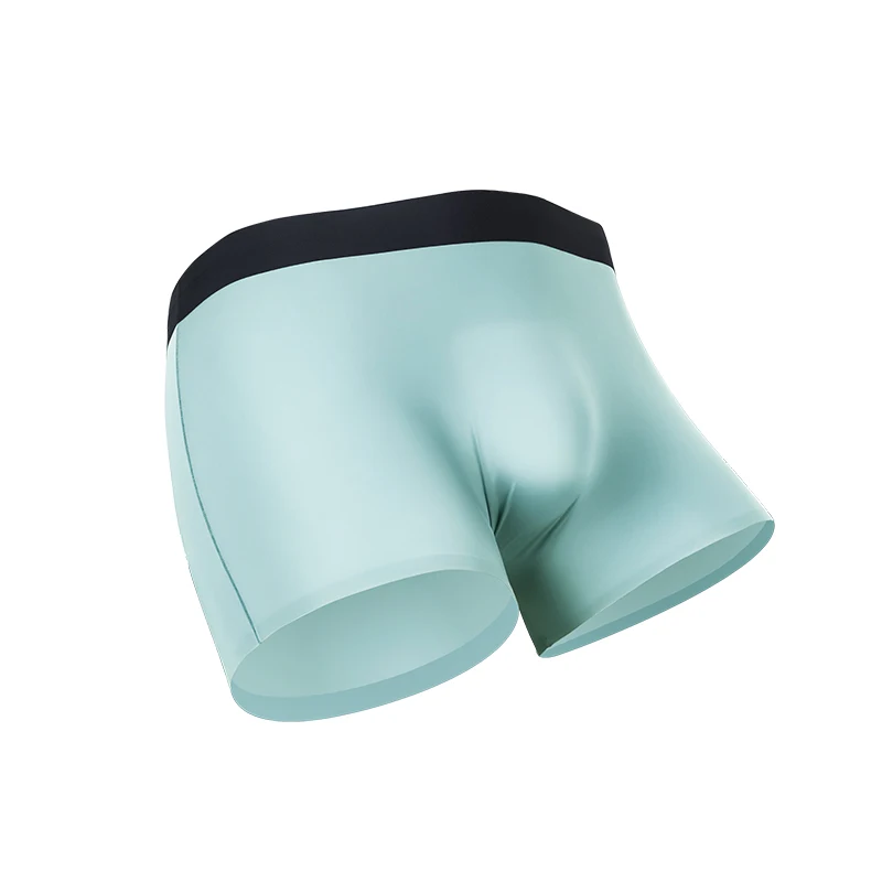 Men's ice silk four corner boxer shorts summer thin breathable seamless shorts for boys with a sense of personality underpants
Men's ice silk four corner boxer shorts summer thin breathable seamless shorts for boys with a sense of personality underpants