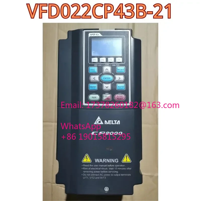 Функциональный тест б/у оригинального преобразователя частоты VFD022CP43B-21 в порядке.
Функциональный тест б/у оригинального преобразователя частоты VFD022CP43B-21 в порядке.
