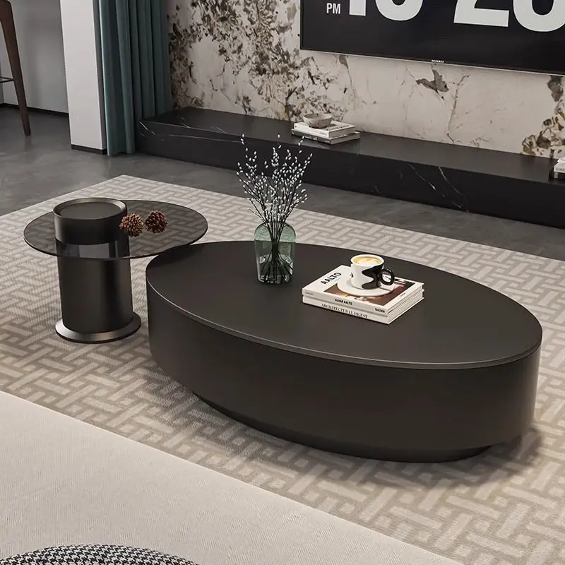 Oval coffee table light luxury modern simple rock slab waist coffee table living room household large apartment
Oval coffee table light luxury modern simple rock slab waist coffee table living room household large apartment