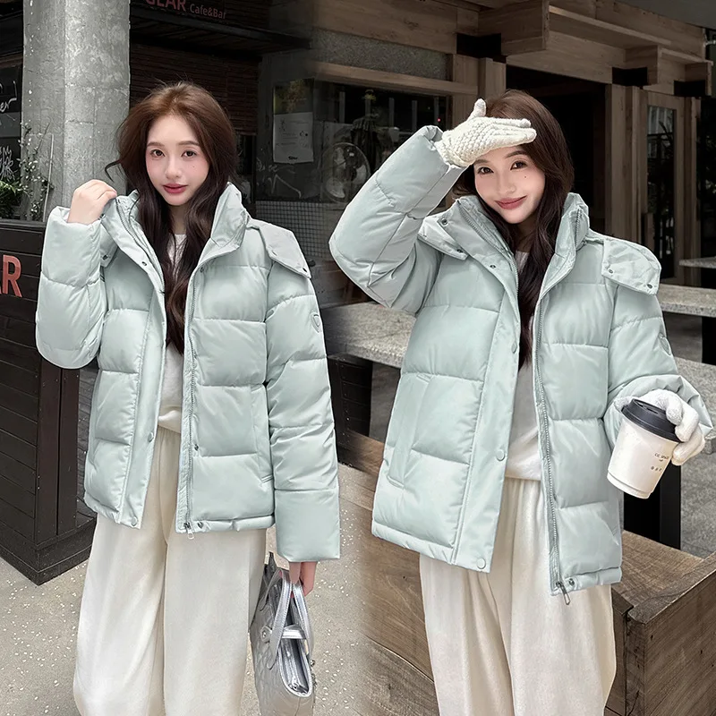 Hooded Women Solid Parkas Casual Splice Loose Short Jackets Pocket Full Sleeve Thick Coat Elegant Lady Autumn Winter 2025
Hooded Women Solid Parkas Casual Splice Loose Short Jackets Pocket Full Sleeve Thick Coat Elegant Lady Autumn Winter 2025