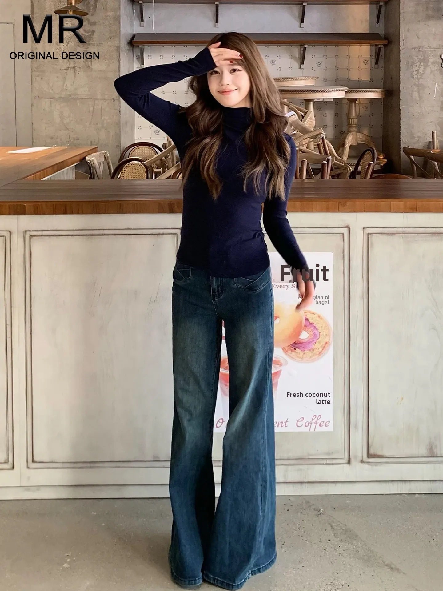 Retro Blue Loose Women's Jeans High Waist Bell Bottoms Casual Style Cotton Polyester Blend No Stretch Spring Summer New Arrivals
Retro Blue Loose Women's Jeans High Waist Bell Bottoms Casual Style Cotton Polyester Blend No Stretch Spring Summer New Arrivals