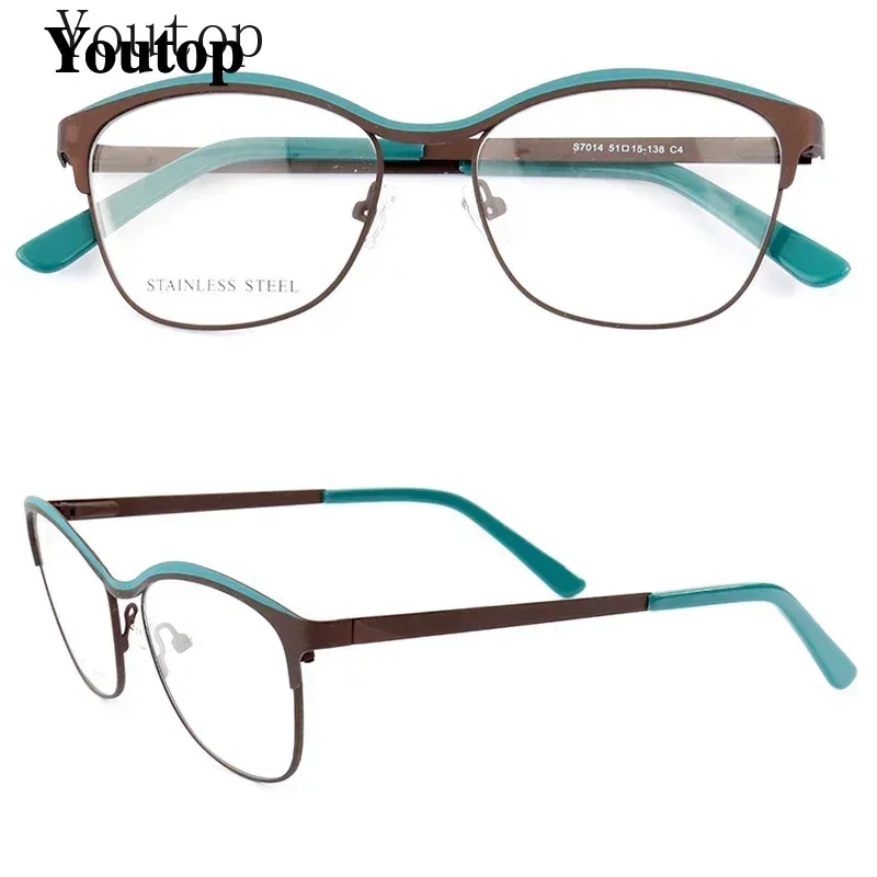 Round Women Metal Eyeglasses Frames Men Square Optical Glasses Frame Stainless Steel Lightweight Rx Spectacles Green Fashionable
Round Women Metal Eyeglasses Frames Men Square Optical Glasses Frame Stainless Steel Lightweight Rx Spectacles Green Fashionable